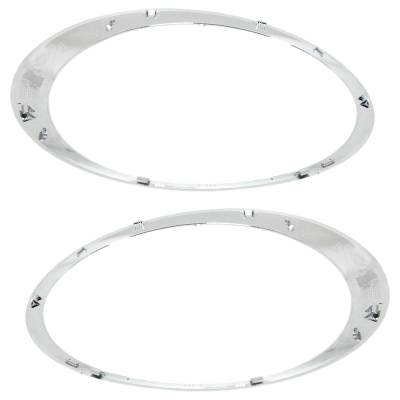 Rareelectrical - New Pair Of Headlight Bezel Compatible With Mini Cooper Coupe 4 Cyl 1.6L Cooper S 4 Cyl 1.6L - Image 5