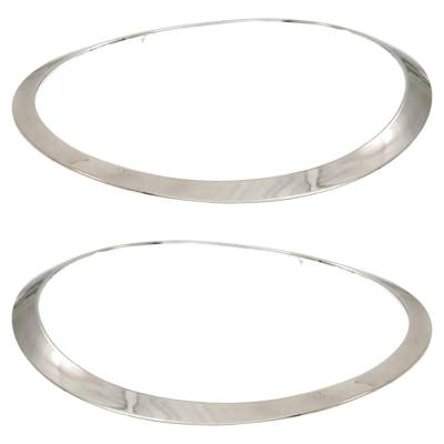 Rareelectrical - New Pair Of Headlight Bezel Compatible With Mini Cooper Roadster 4 Cyl 1.6L Cooper Roadster John - Image 2