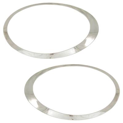 New Pair Of Headlight Bezel Compatible With Mini Cooper Coupe John Cooper Works 4 Cyl 1.6L Cooper