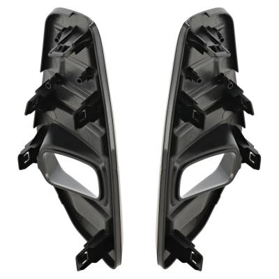 Rareelectrical - New Front Left And Front Right Fog Light Trim Compatible With Nissan Kicks Sr 4 Cyl 1.6L Kicks Sv 4 - Image 7