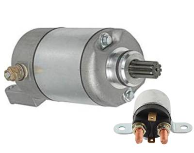 Rareelectrical - Starter And Solenoid Kit Compatible With Bombardier Outlander 650 Xt 4X4 650Cc 2006 800 Xt 800Cc - Image 1