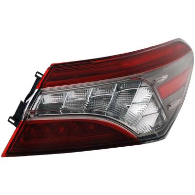 Rareelectrical - Tail Light Compatible With 2018-2020 Toyota Camry 2.5L I4 A25a-Fks A25a-Fxs Right Passenger Side - Image 1