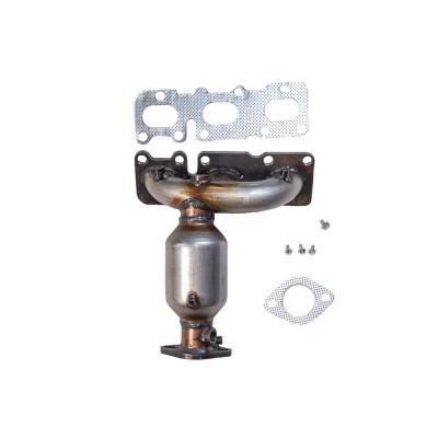 Front Right Direct-Fit Cat Converter Compatible With 2013-2017 Kia Hyundai Sorento Santa 3.5L V6