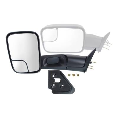 Rareelectrical - Side Mirror Compatible With 1994-2002 Dodge Ram 1500 Ram 2500 Ram 3500 3.7L 4.7L V6 Ekg Eva Eza Left - Image 1