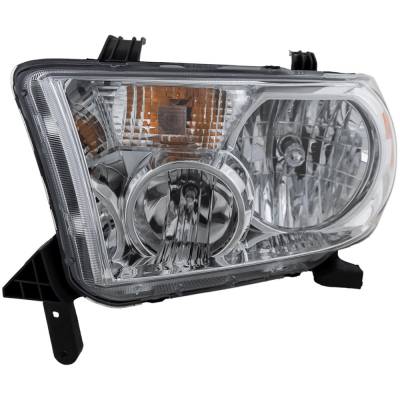 Rareelectrical - Headlight Compatible With 2007-2017 Toyota Tundra Sequoia 4.0L 4.6L V6 Left Driver Side Halogen - Image 1