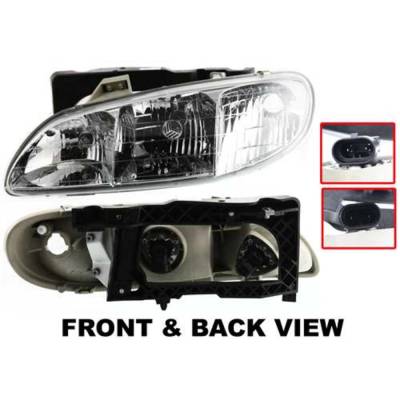 Rareelectrical - Headlight Compatible With 1996-1998 Pontiac Grand Am Left Driver Side Replaces 16524657 20-3166-00 - Image 7