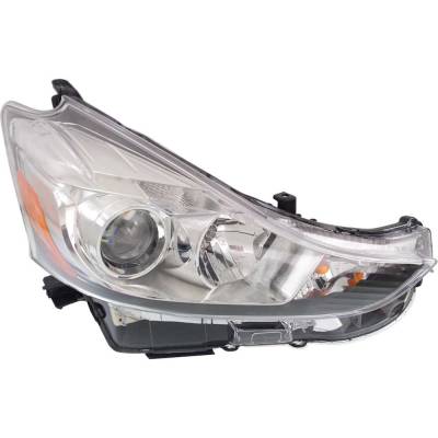 Headlight Compatible With 2015-2018 Toyota Prius V 1.8L I4 Right Passenger Side Halogen Repty100135