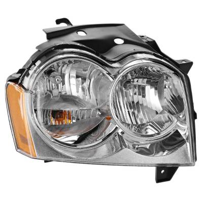 Headlight Compatible With 2005-2007 Jeep Grand Cherokee 3.7L 4.7L V6 Powertech Right Passenger Side