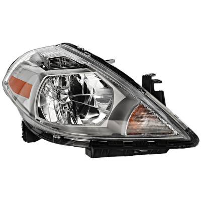 Headlight Compatible With 2007-2012 Nissan Versa 1.6L I4 Hr16de Right Passenger Side 109Hp Replaces