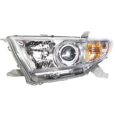 Headlight Compatible With 2010 Toyota Highlander 2.7L 3.5L I4 Left Driver Side Halogen Rept100170