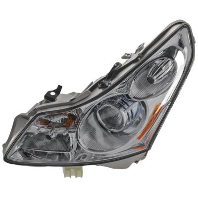 Headlight Compatible With 2007-2008 Infiniti G35 3.5L V6 Vq35de/Vq35hr Left Driver Side Xenon