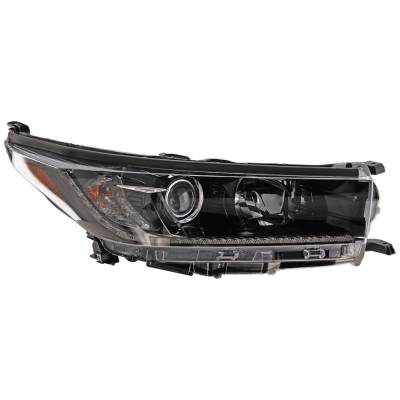 Headlight Compatible With 2019 Toyota Highlander 2.7L 3.5L I4 Right Passenger Side Halogen