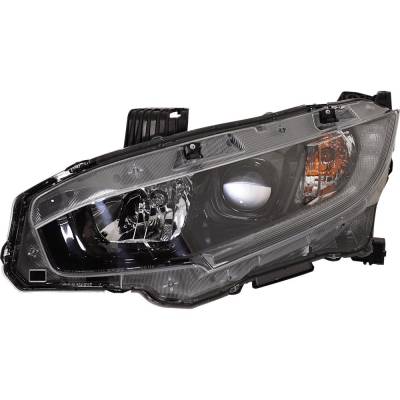 Headlight Compatible With 2018 Honda Civic 2.0L 1.5L I4 K20c2 L15b7 K20c1 Left Driver Side Halogen