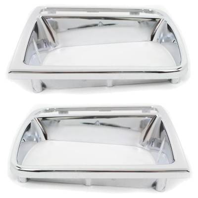 Rareelectrical - New Pair Of Headlight Door Compatible With Jeep Cherokee Se 6 Cyl 4.0L Cherokee Classic 6 Cyl 4.0L - Image 2