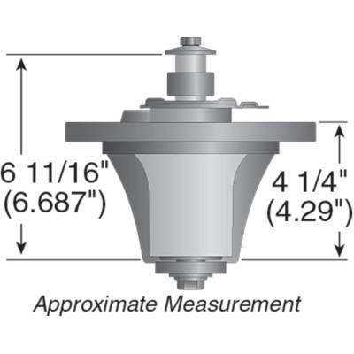 Rareelectrical - Spindle Assembly Compatible With Grasshopper 3452 3461 3661 428D 12Cv-52 9852 9861 52 61 Inch Deck - Image 2