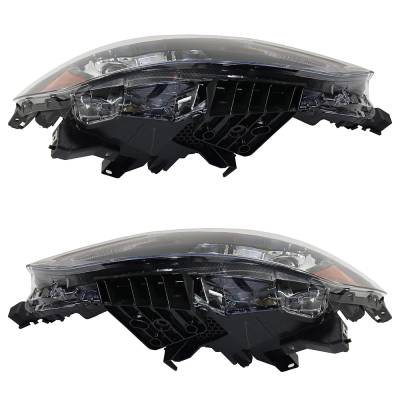 Rareelectrical - New Pair Of Halogen Headlights Compatible With Nissan Rogue Sport Sl Sport Utility 4 Door 2.0L 2017 - Image 6