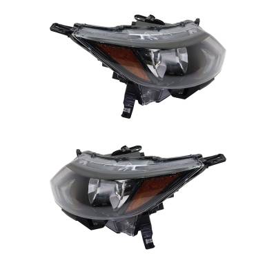 Rareelectrical - New Pair Of Halogen Headlights Compatible With Nissan Rogue Sport S Sport Utility 4 Door 2.0L 2017 - Image 2