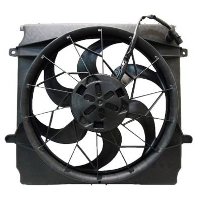 Cooling Fan Assembly Compatible With 2002-2007 Jeep Liberty 2.4L 3.7L OEM Pa+Gf 52079786Ab