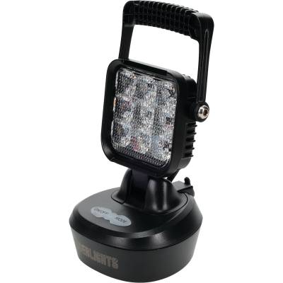 Rareelectrical - Led Magnetic Rechargeable Work Light And Flashing Amber Beacon Compatible With Tractor Truck Farm - Image 2