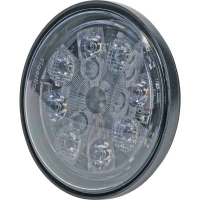 Rareelectrical - Led Sealed Round Work Light Red Tail Light Built In Compatible With 2350 2550 2750 2950 3140 Tractor - Image 2