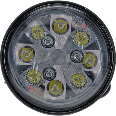 Rareelectrical - Led Sealed Round Flood Spot Light Compatible With Massey Ferguson 1500 1505 1800 1805 2640 3505 3525 - Image 3