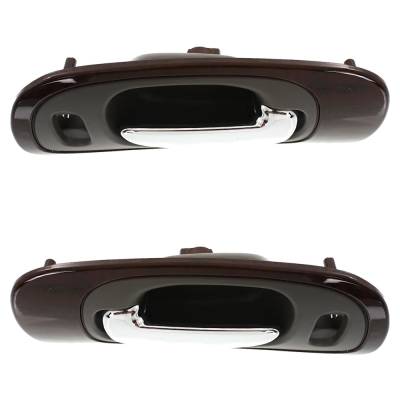 Rareelectrical - Front Pair Interior Door Handle Compatible With 1998-2004 Chrysler Concorde Chrysler 300M Lhs Gray - Image 4