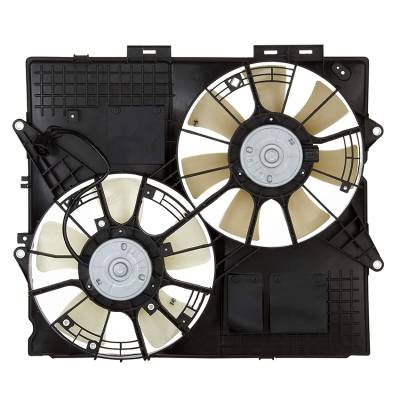 Rareelectrical - Radiator Cooling Fan Assembly Compatible With 2004-2008 Cadillac Srx Sts 3.6L 4.6L OEM 25708390 - Image 2