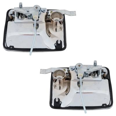 Rareelectrical - Front Pair Exterior Door Handle Compatible With 1999-2016 Ford E-350 Ford F-550 F-450 F-250 F-350 - Image 4
