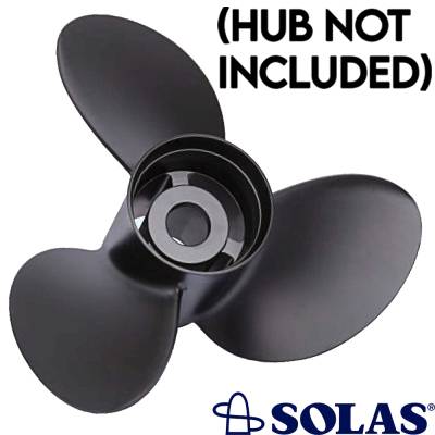 Rareelectrical - Aluminum 3-Blade Propeller 14 X 11 Compatible With 1970-2021 Nissan Tohatsu 40-140Hp 15 13 Spline - Image 2