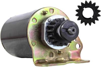 Rareelectrical - 12 Volt Starter Motor With Extra Gear Compatible With Briggs Stratton 795121 499521 286702 286707 - Image 2