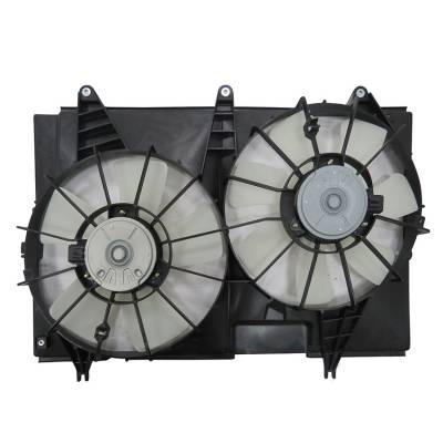 Rareelectrical - Dual Radiator And Condenser Fan Assembly Compatible With 2004-2007 Cadillac Cts 2.8L 3.6L 5.7L 6.0L - Image 2