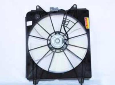 New Engine Cooling Fan Assembly Compatible With 2007-2009 Honda Cr-V, Pp+Gf Shroud Material, Male