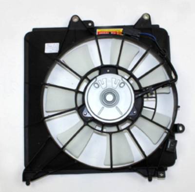 New Ac Condenser Fan Assembly Compatible With 2009-2013 Honda Fit W/ Standard Trans 38611-Rbb-003