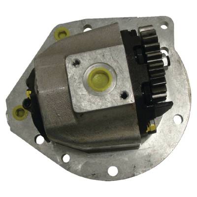 Rareelectrical - Center Mount Hydraulic Gear Pump Compatible With Ford 5600 6600 7600 7700 4600 3900 420 515 25-Tooth - Image 2