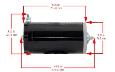 Rareelectrical - 12V Hydraulic Pump Motor Compatible With Monarch Leveler Wheelchair Lift Thieman Tailgate Snow Plow - Image 2