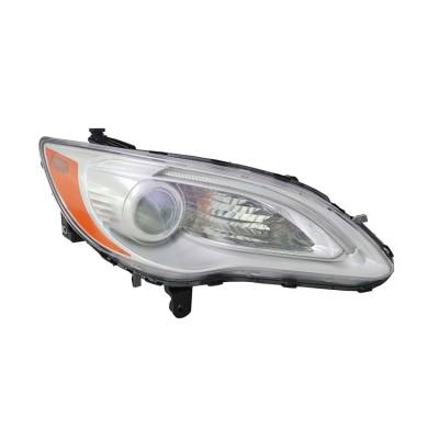 Rareelectrical - Right Passenger Side Headlight Assembly Compatible With 2011-2014 Chrysler 200 Sedan Convertible Lx - Image 1