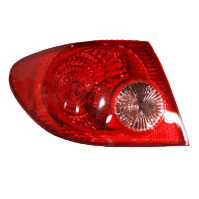 Rareelectrical - Left Driver Outer Tail Light Compatible With Toyota Corolla 2005 2006 2007 2008 Ce Le S Xrs Sedan - Image 1