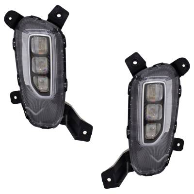 Rareelectrical - New Pair Of Fog Lights Compatible With Kia Seltos Sx Sport Utility Seltos Sx Turbo Sport Utility - Image 1