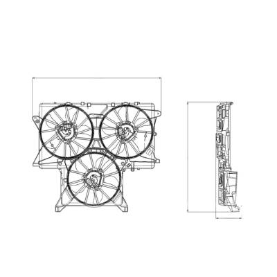 Rareelectrical - New Cooling Fan Assembly Compatible With Chevrolet Gmc Sierra 1500 Elevation Extended Cab Pickup - Image 4