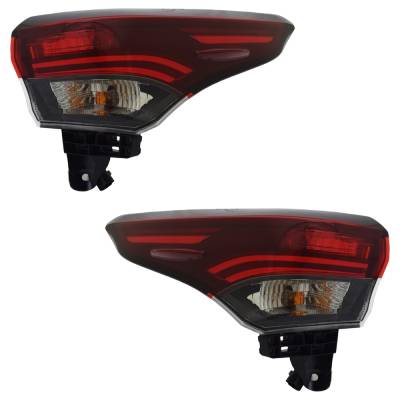 Rareelectrical - New Pair Of Tail Lights Compatible With Toyota Highlander Hybrid Bronze Edition Sport Utility - Image 1