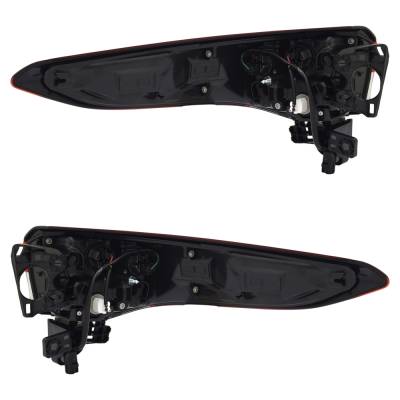 Rareelectrical - New Pair Of Tail Lights Compatible With Toyota Highlander Hybrid Bronze Edition Sport Utility - Image 2