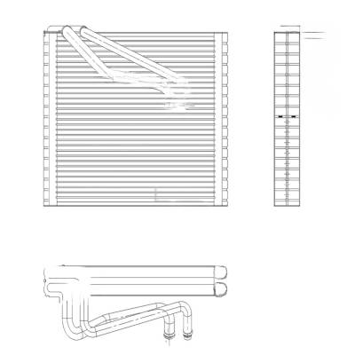 Rareelectrical - New A/C Evaporator Core Compatible With Fiat Jeep Renegade Islander Sport Utility 2.4L L4 2360Cc - Image 4