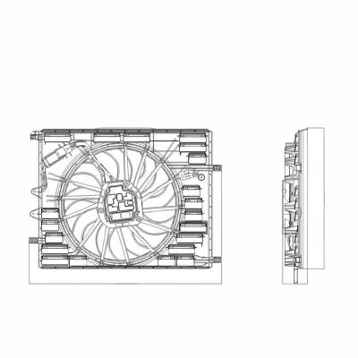 Rareelectrical - New Cooling Fan Assembly Compatible With Volvo Xc90 B6 Plus Sport Utility 2.0L L4 1969Cc Xc90 B6 - Image 4