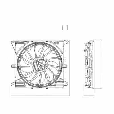 Rareelectrical - New Cooling Fan Assembly Compatible With Jeep Grand Cherokee L Overland Sport Utility 5.7L V8 345Ci - Image 4