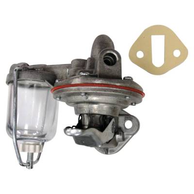 Rareelectrical - Fuel Transfer Pump With Sediment Bowl Compatible With Massey Ferguson 1100 1130 Super 90 410 Combine - Image 2