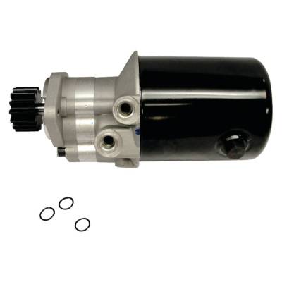 Rareelectrical - Massey Ferguson Power Steering Pump Compatible With 245 285 1080 1085 Straight Cut Gear 14 Teeth - Image 1