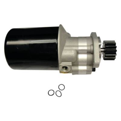 Rareelectrical - Massey Ferguson Power Steering Pump Compatible With 245 285 1080 1085 Straight Cut Gear 14 Teeth - Image 2