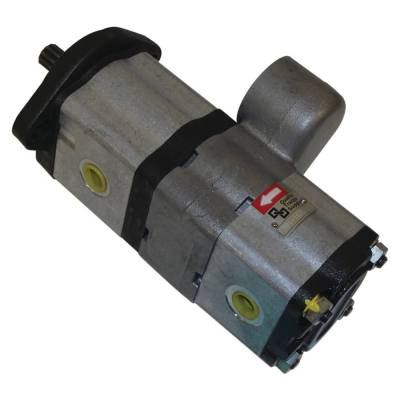 Rareelectrical - Double Hydraulic Pump Compatible With Massey Ferguson 4240 4260 4335 4360 4365 5340 5355 5360 Agco - Image 2
