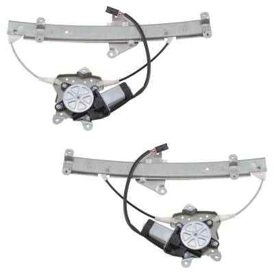Rareelectrical - New Rear Left And Rear Right Window Regulator Compatible With Nissan Maxima Se 6 Cyl 3.0L Maxima Gxe - Image 1