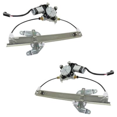 Rareelectrical - New Rear Left And Rear Right Window Regulator Compatible With Nissan Frontier Le 6 Cyl 3.3L Xterra - Image 1